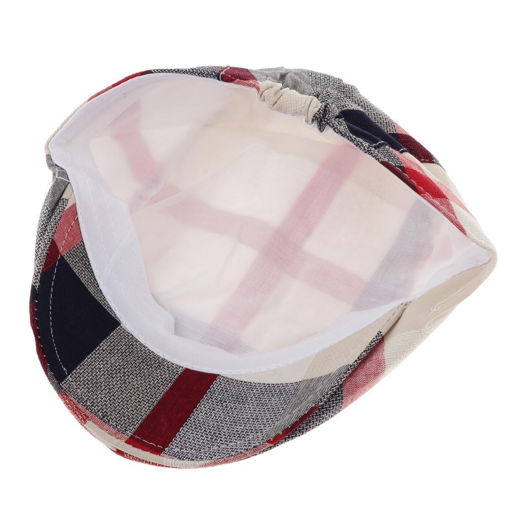 Children's Beret Retro Plaid Hat for Baby Children's Cap Red plaid