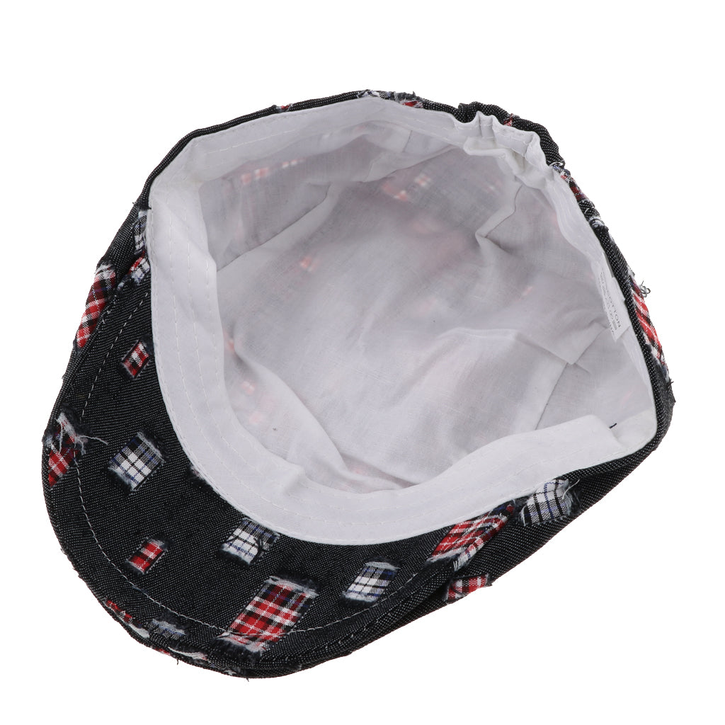 Baby Kids Cotton Flat Cap Ivy Gatsby Newsboy Hats Black