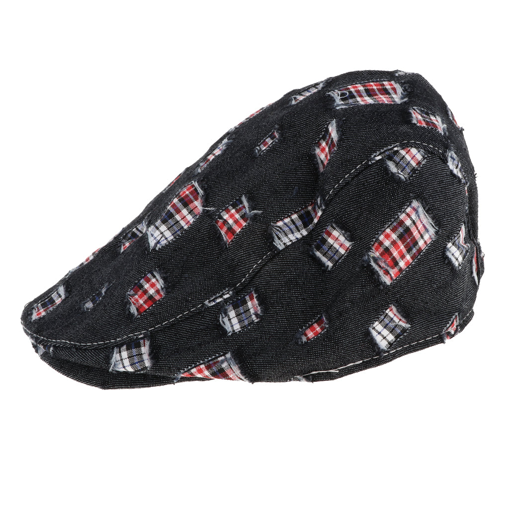 Baby Kids Cotton Flat Cap Ivy Gatsby Newsboy Hats Black