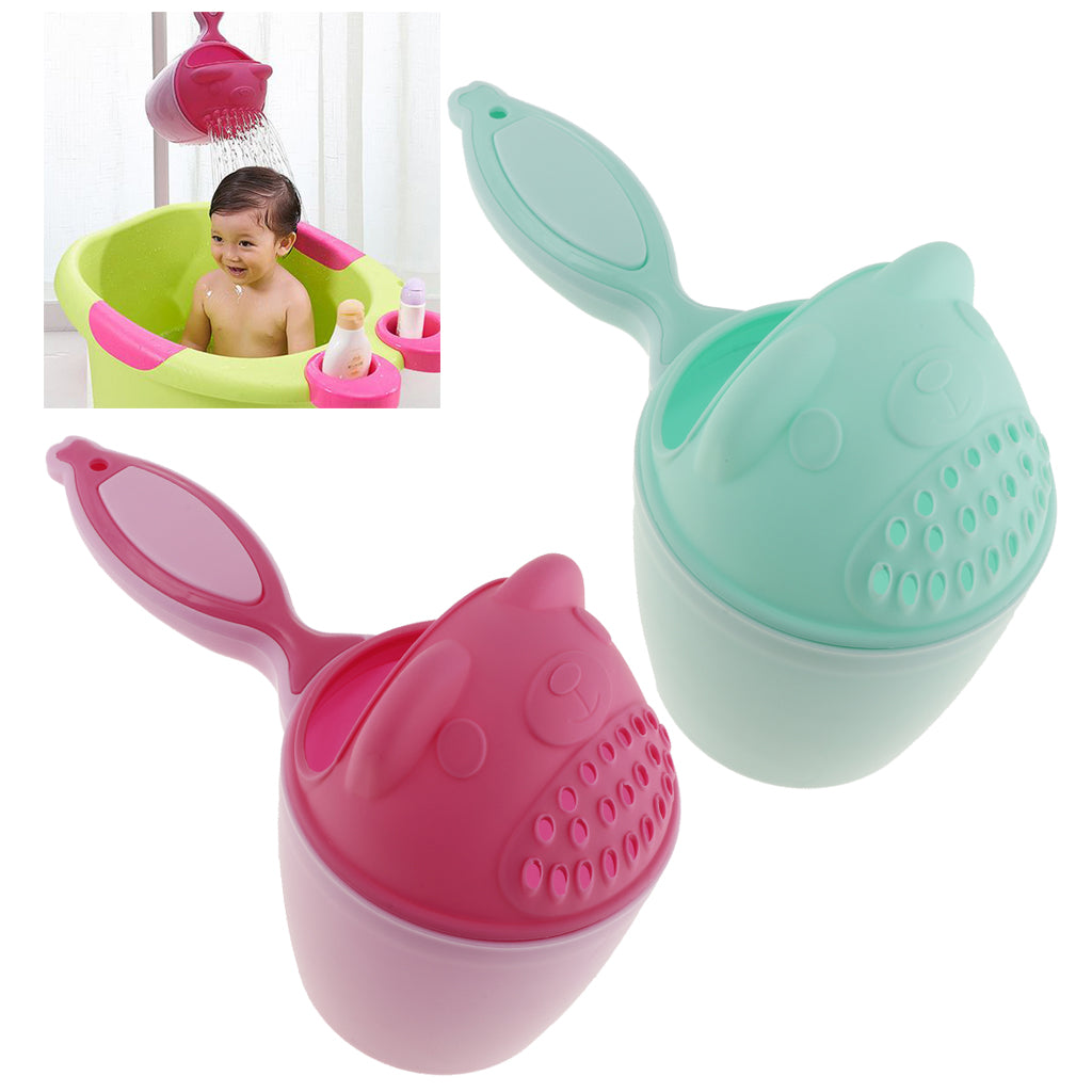 Kids Baby Wash Hair Bath Shower Shampoo Rinser Green