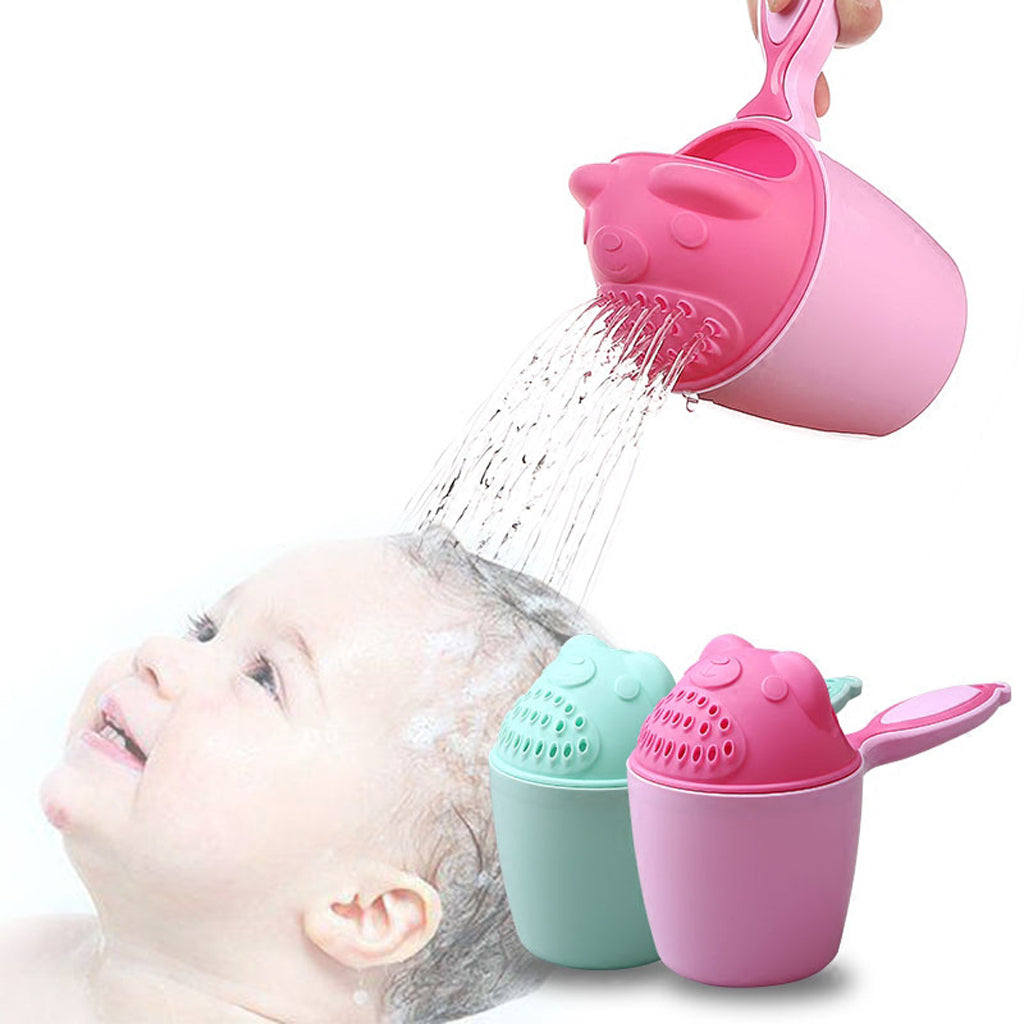 Kids Baby Wash Hair Bath Shower Shampoo Rinser Green