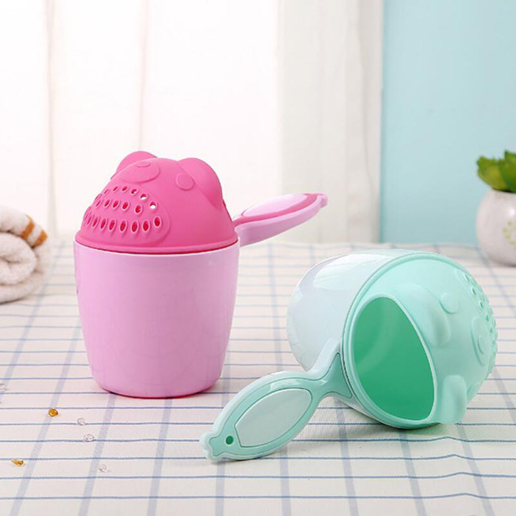 Kids Baby Wash Hair Bath Shower Shampoo Rinser Green