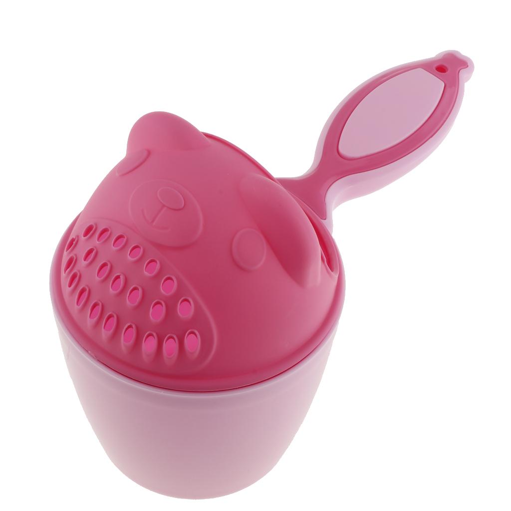 Kids Baby Wash Hair Bath Shower Shampoo Rinser Pink