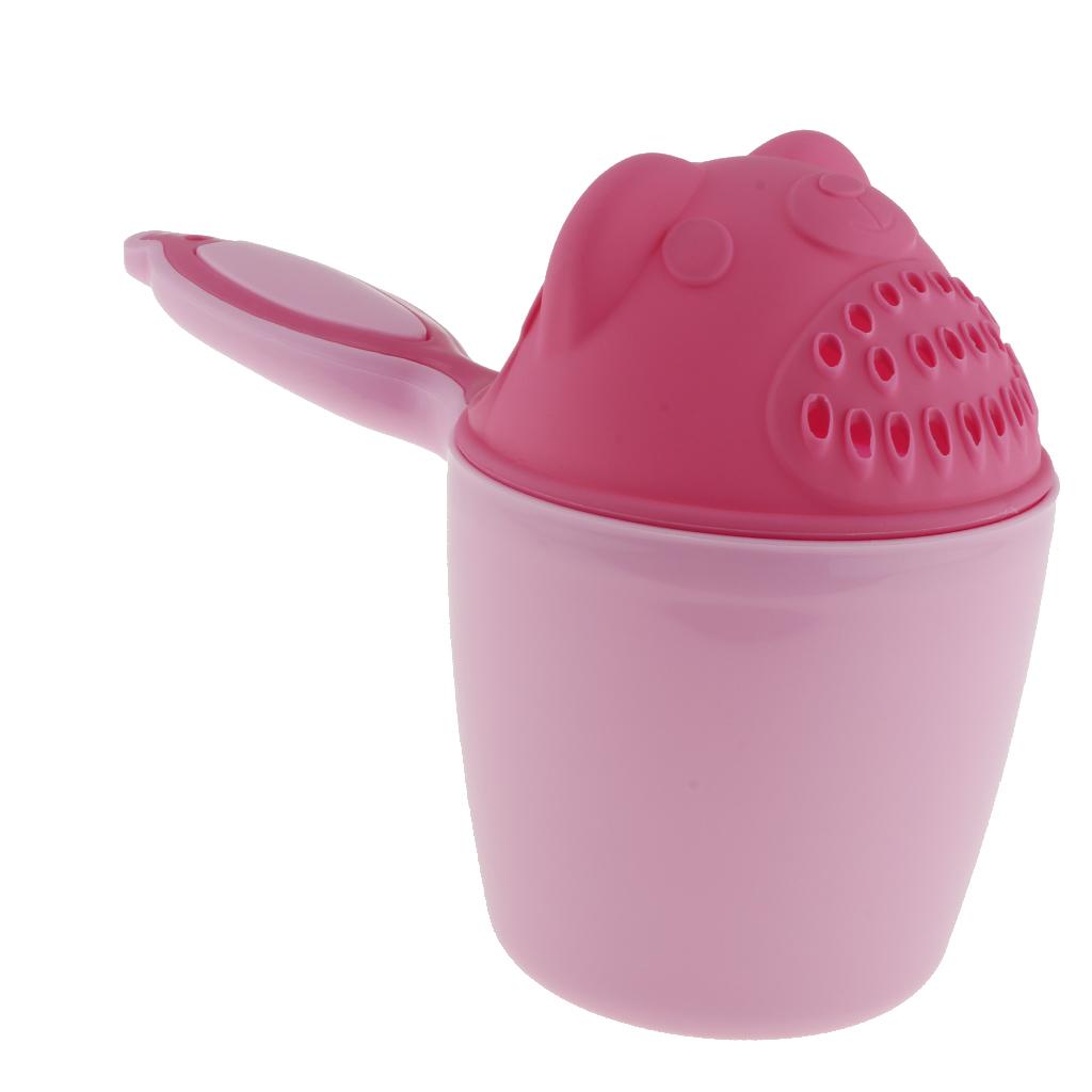 Kids Baby Wash Hair Bath Shower Shampoo Rinser Pink