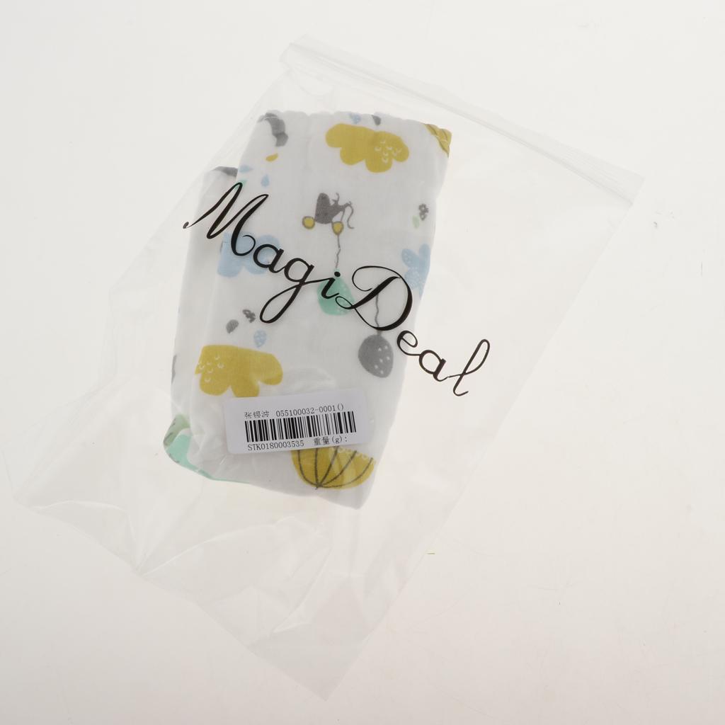Six Layer Printed Square Cotton Towel Baby Saliva Towel  Green umbrella
