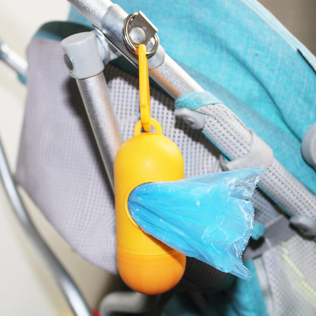 Portable Baby Diaper Nappy Discarded Bag Box Dispenser Holder Orange