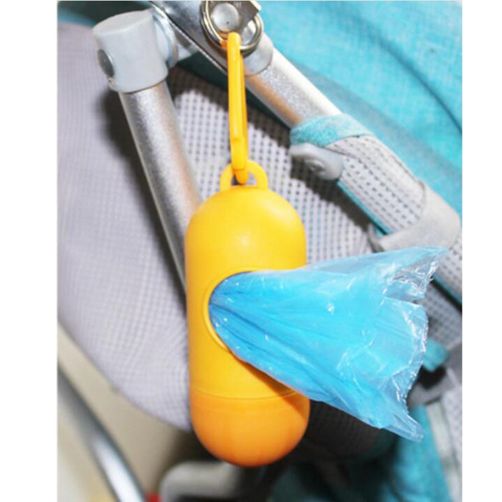 Portable Baby Diaper Nappy Discarded Bag Box Dispenser Holder Orange
