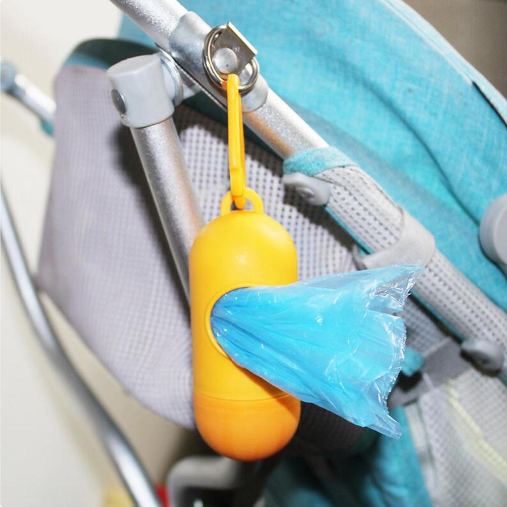Portable Baby Diaper Nappy Discarded Bag Box Dispenser Holder Orange