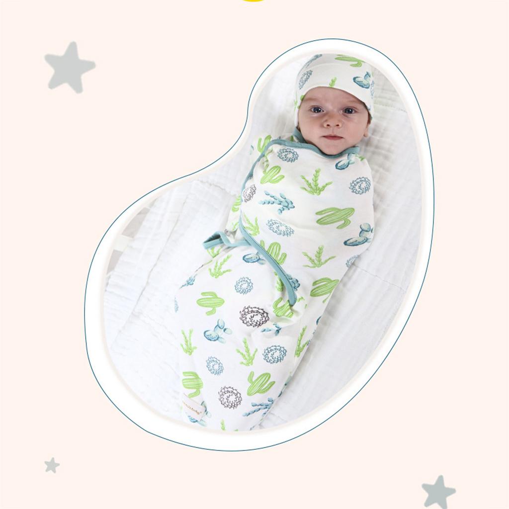 Baby Infant Swaddle Wrap Blanket Sleeping Bag Flamingo (0-3M)