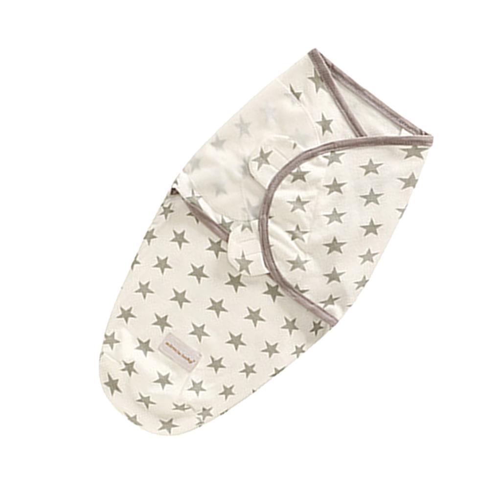 Baby Infant Swaddle Wrap Blanket Sleeping Bag Star (0-3M)
