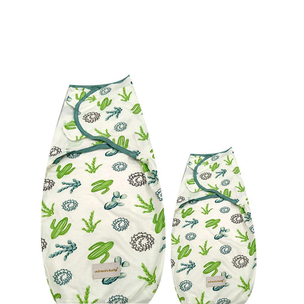 Baby Infant Swaddle Wrap Blanket Sleeping Bag Cactus (0-3M)
