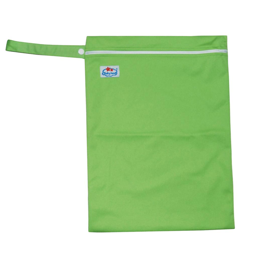 Wet and Dry Cloth Diapers Wet Bags Waterproof Reusable Green