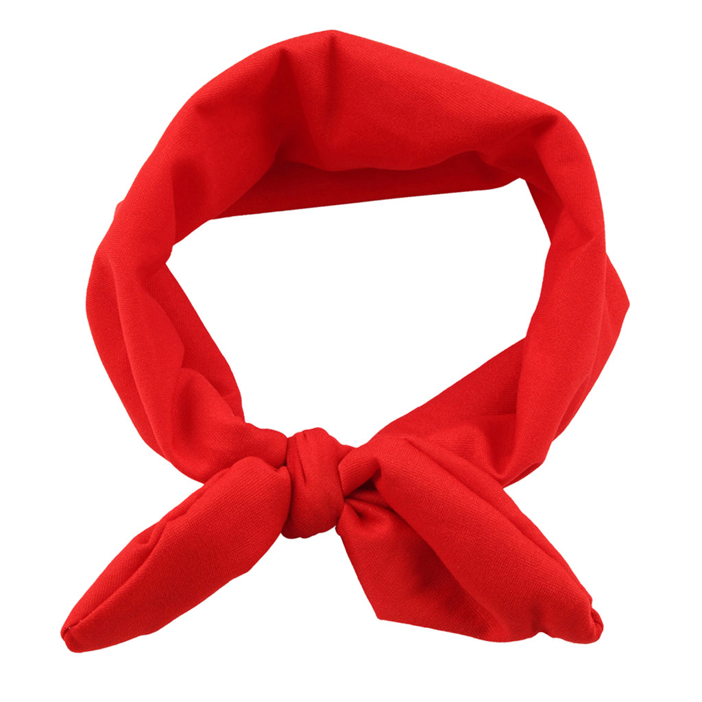 Baby Toddler Girls Kids Bow Knot Turban Headband Hair Band Headwrap Red