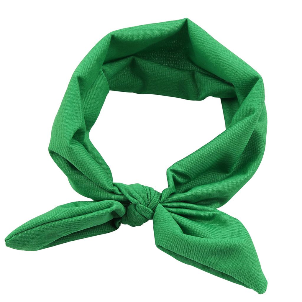 Baby Toddler Girls Kids Bow Knot Turban Headband Hair Band Headwrap Green