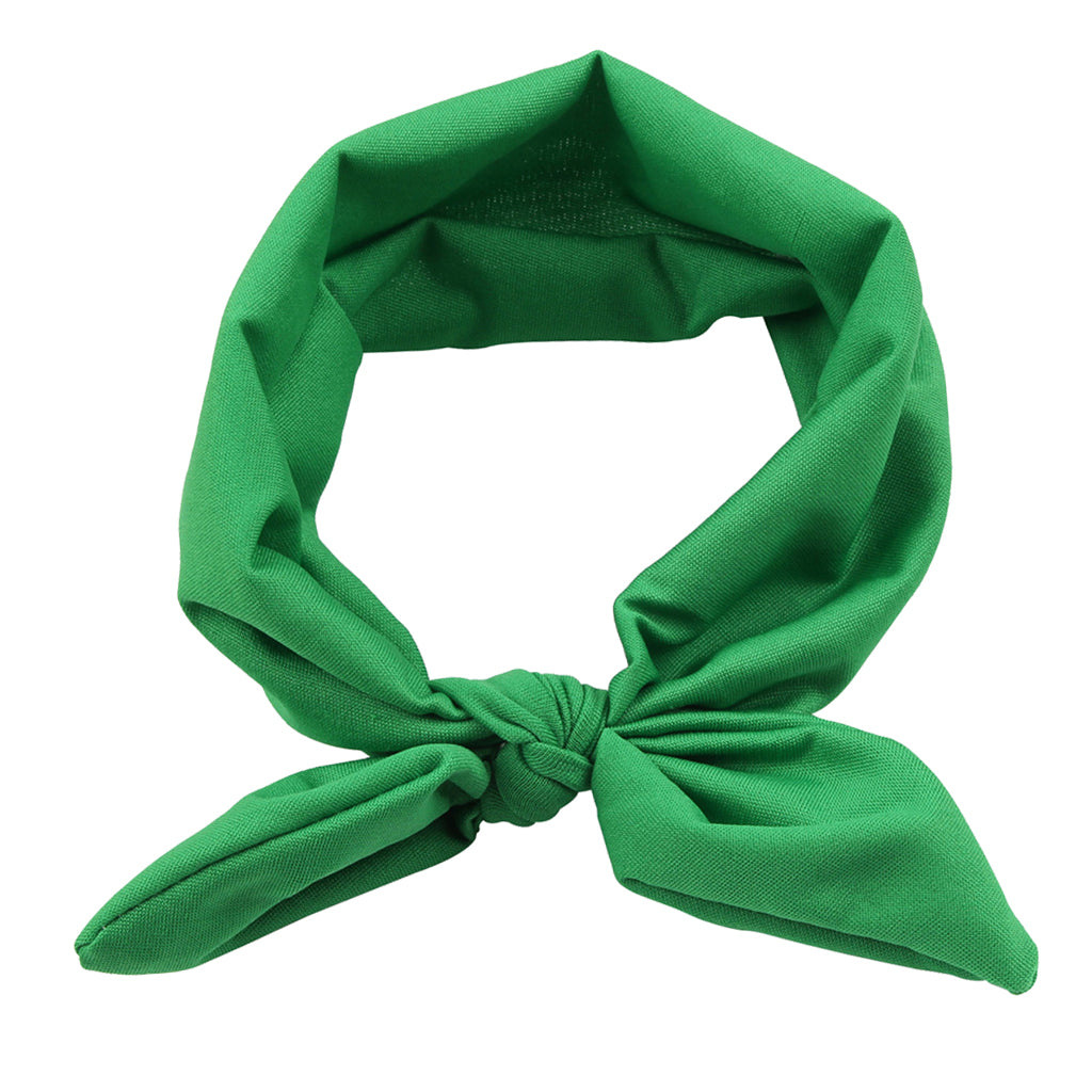 Baby Toddler Girls Kids Bow Knot Turban Headband Hair Band Headwrap Green