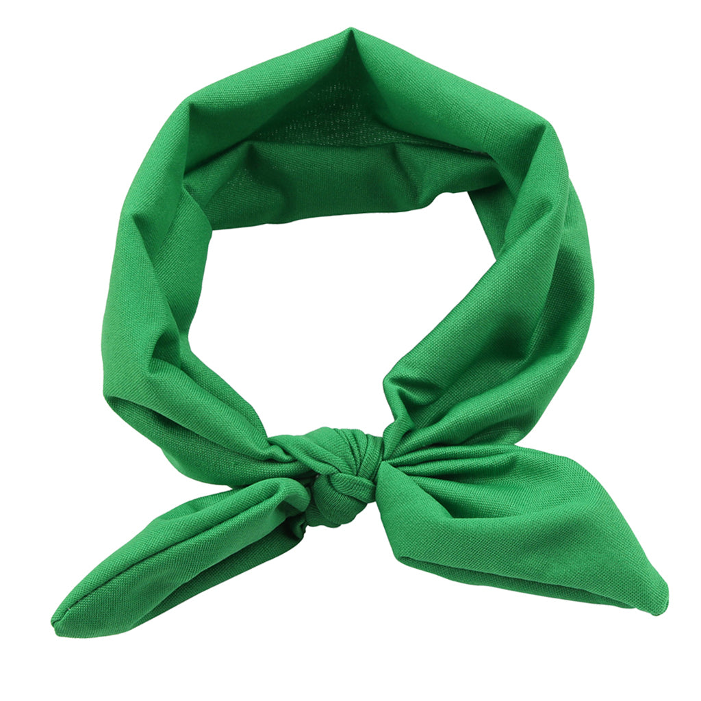 Baby Toddler Girls Kids Bow Knot Turban Headband Hair Band Headwrap Green