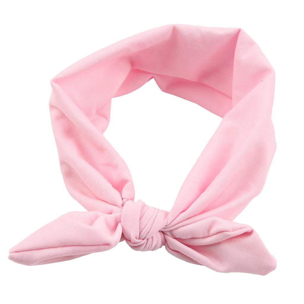 Baby Toddler Girls Kids Bow Knot Turban Headband Hair Band Headwrap Pink