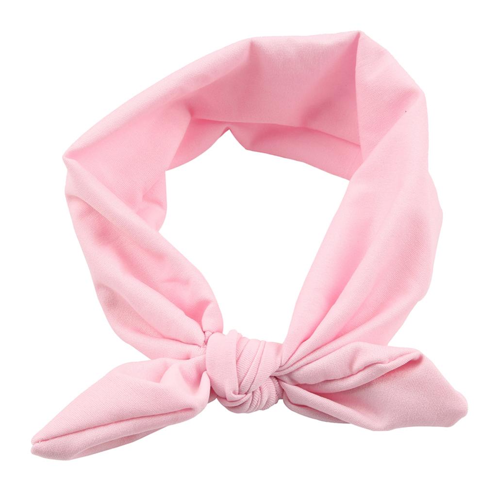 Baby Toddler Girls Kids Bow Knot Turban Headband Hair Band Headwrap Pink