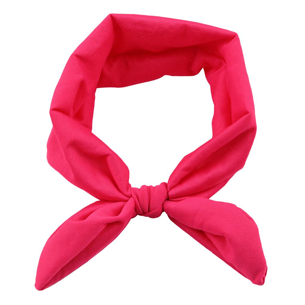 Baby Toddler Girls Kids Bow Knot Turban Headband Hair Band Headwrap Rose