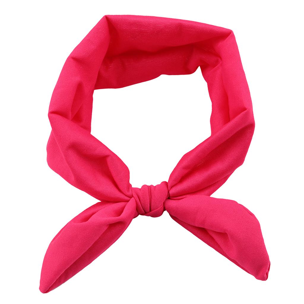 Baby Toddler Girls Kids Bow Knot Turban Headband Hair Band Headwrap Rose