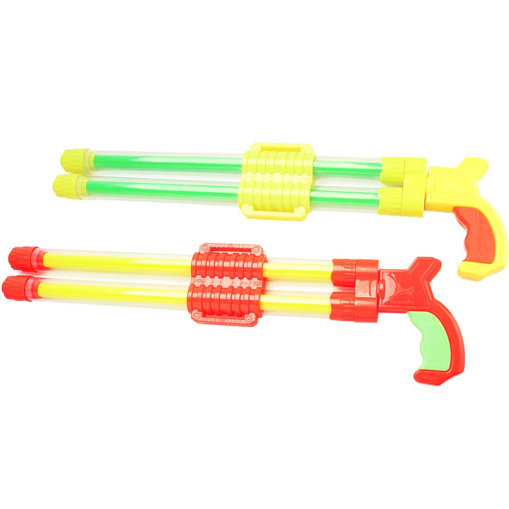 2Pcs Water Blaster Pistol  Squirter Hydro Shooting Pump Kids Garden Pool Toy