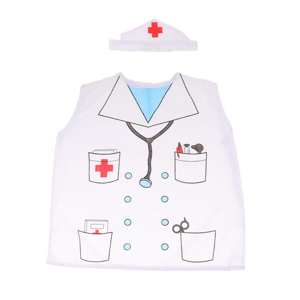 Kindergarten Performance Props Role-Playing Costumes for Child Doctor