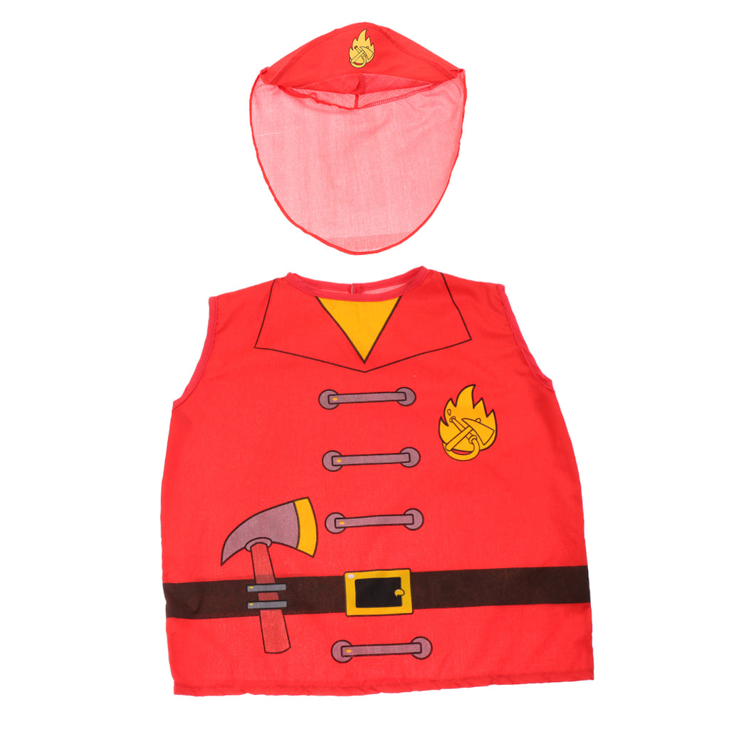 Kindergarten Performance Props Role-Playing Costumes for Child Firefighters