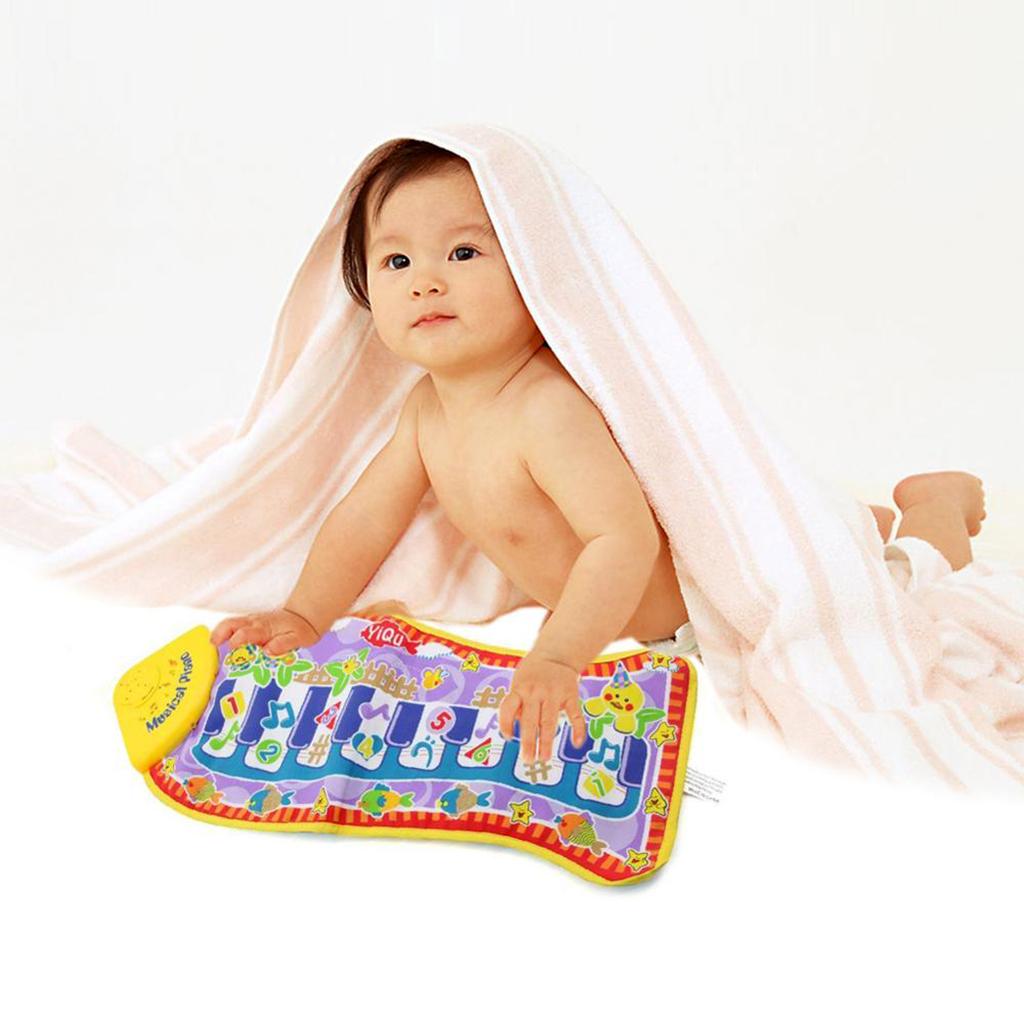 Baby Piano Game Educational Music Toy Fish Shape Blanket Mat Pad Toys