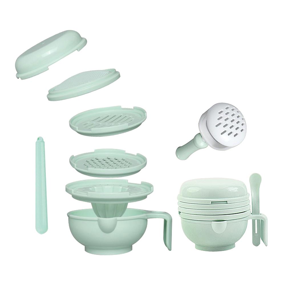 Baby Food Mill Grinding Bowl Grinder Processor Multifunction Mash Prep Serving DIY Homemade