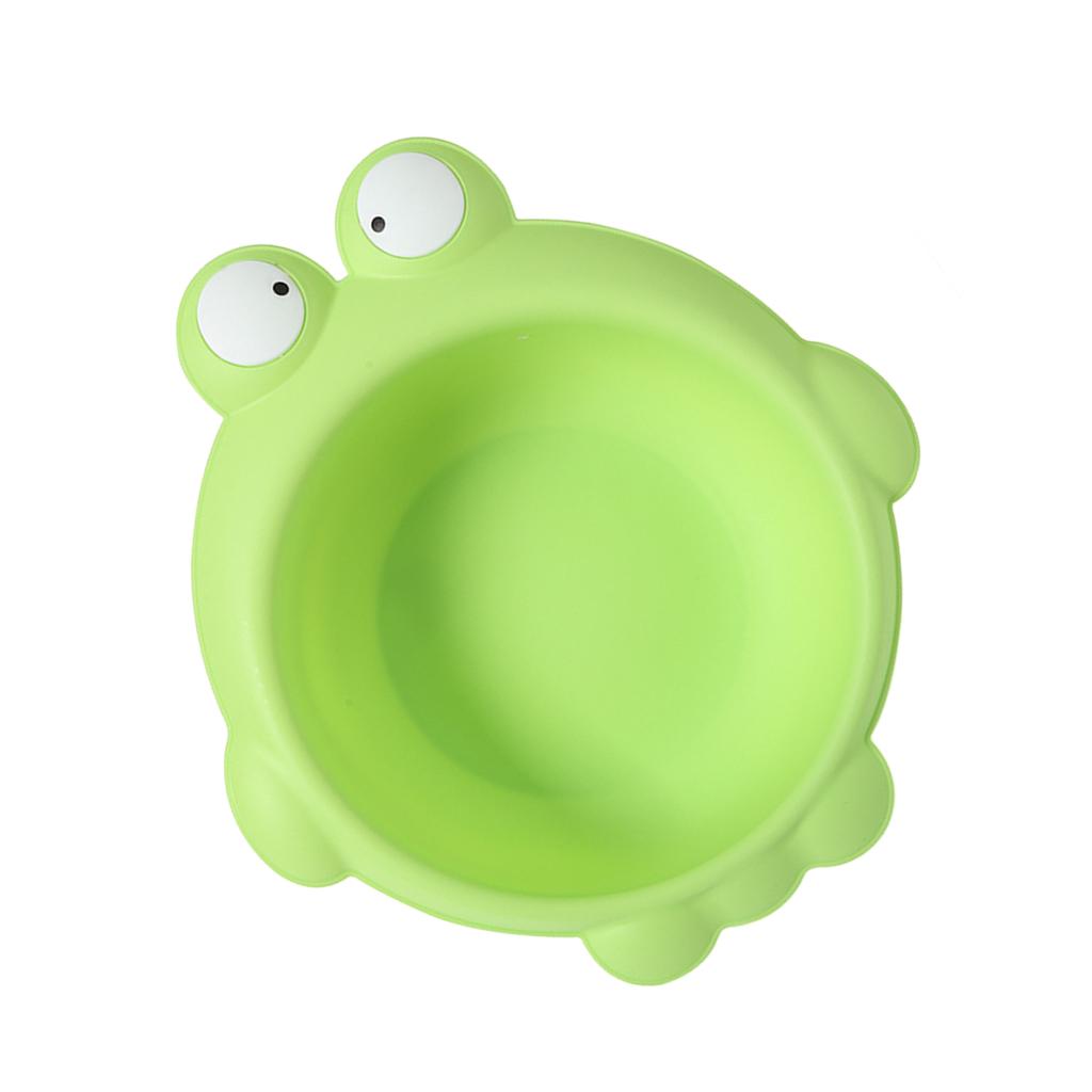 Cute Children Washbasin Baby Portable Washing Basin Plastic  Frog green