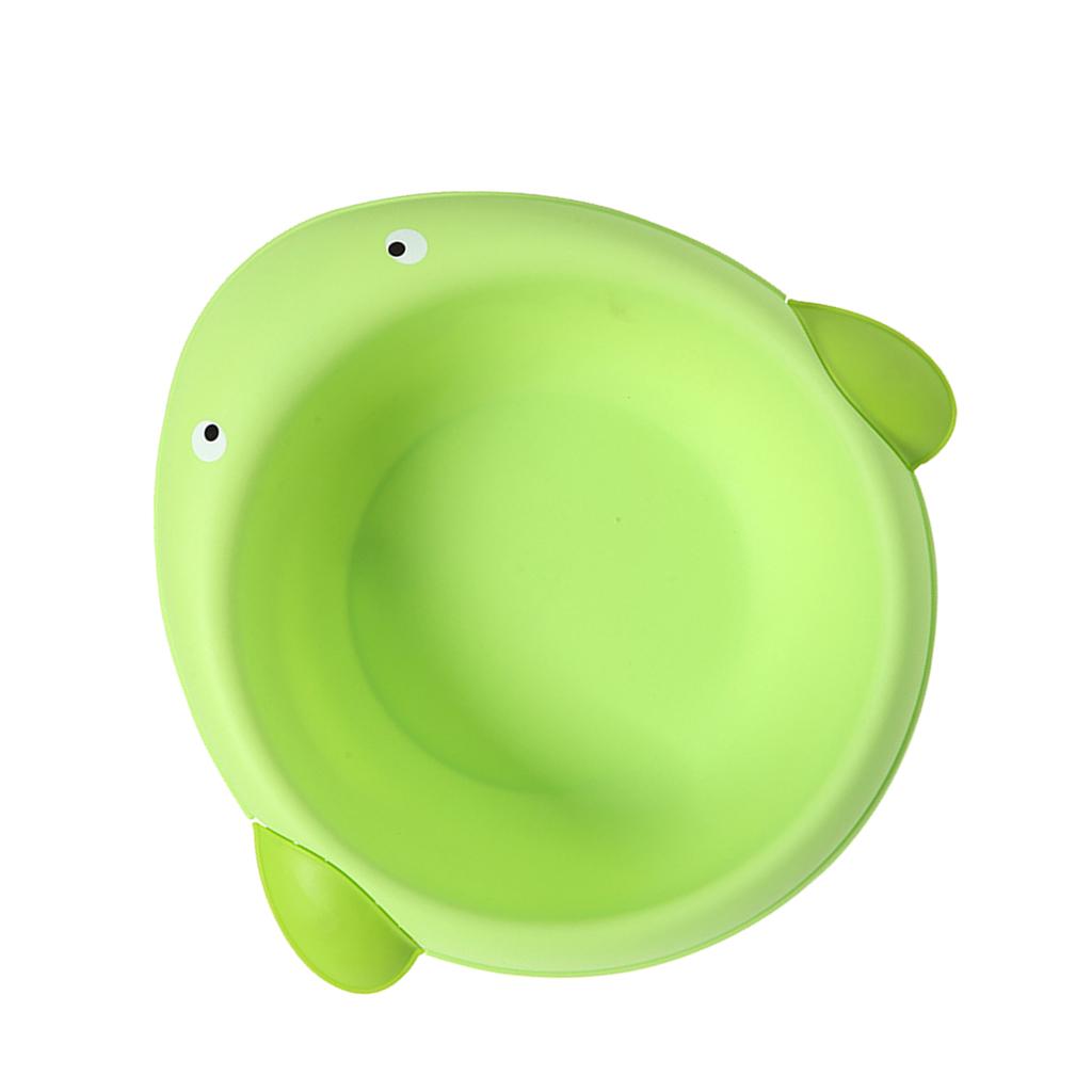 Cute Children Washbasin Baby Portable Washing Basin Plastic  Whale green