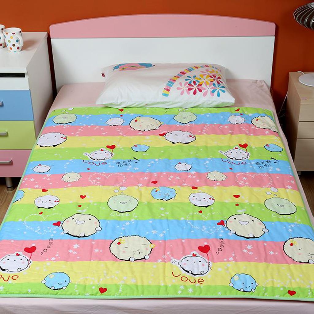 Infant Baby Cotton Waterproof Urine Mat Nappy Cover Changing Pad Colorful