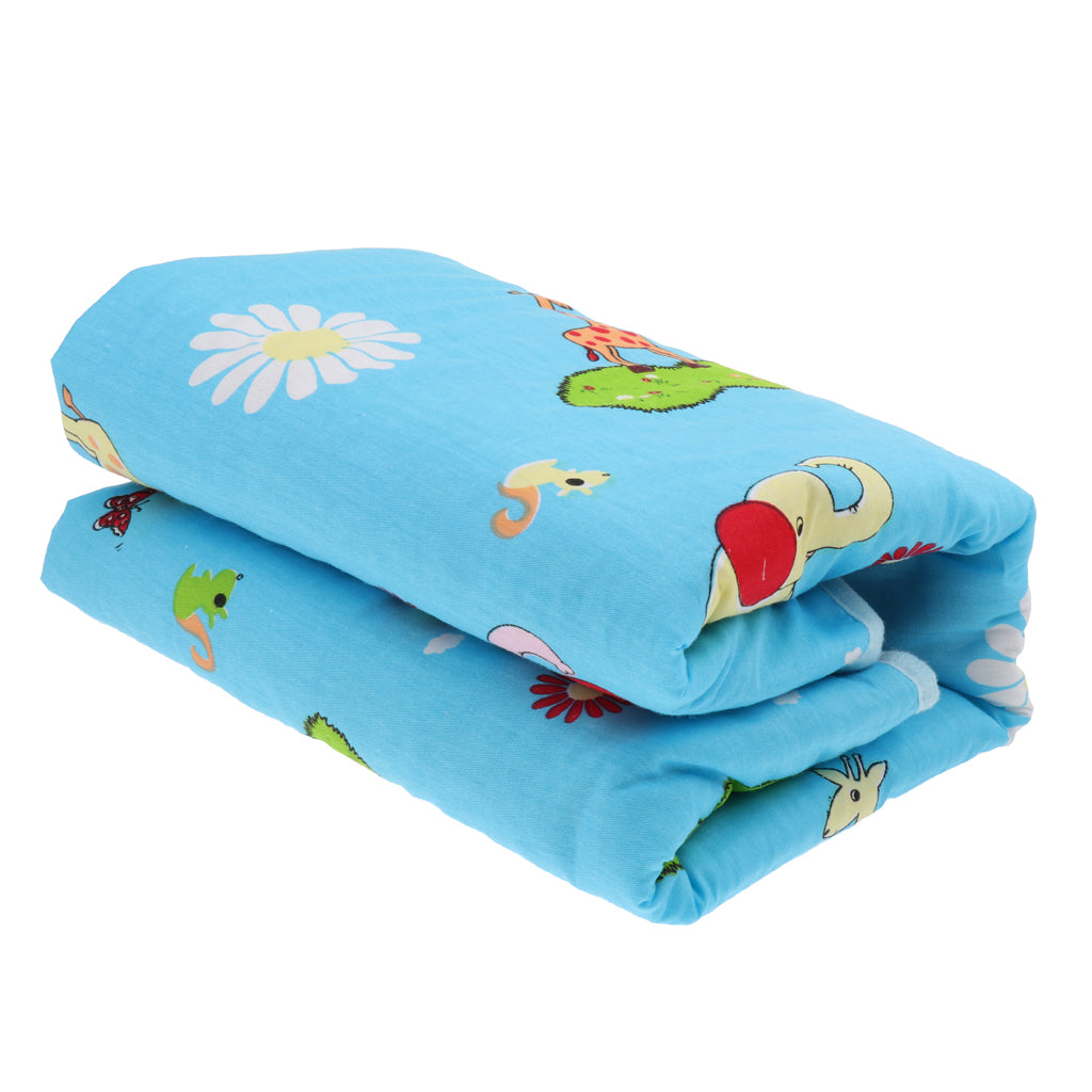 Infant Baby Cotton Waterproof Urine Mat Nappy Cover Changing Pad Blue