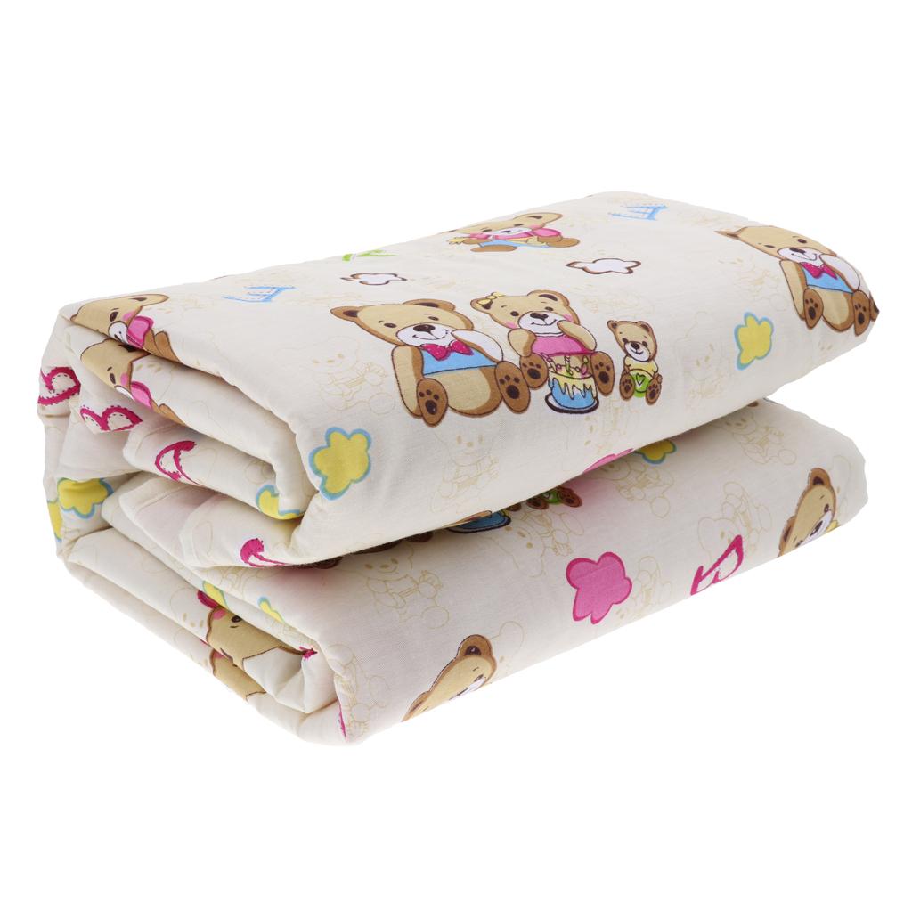 Infant Baby Cotton Waterproof Urine Mat Nappy Cover Changing Pad Bear