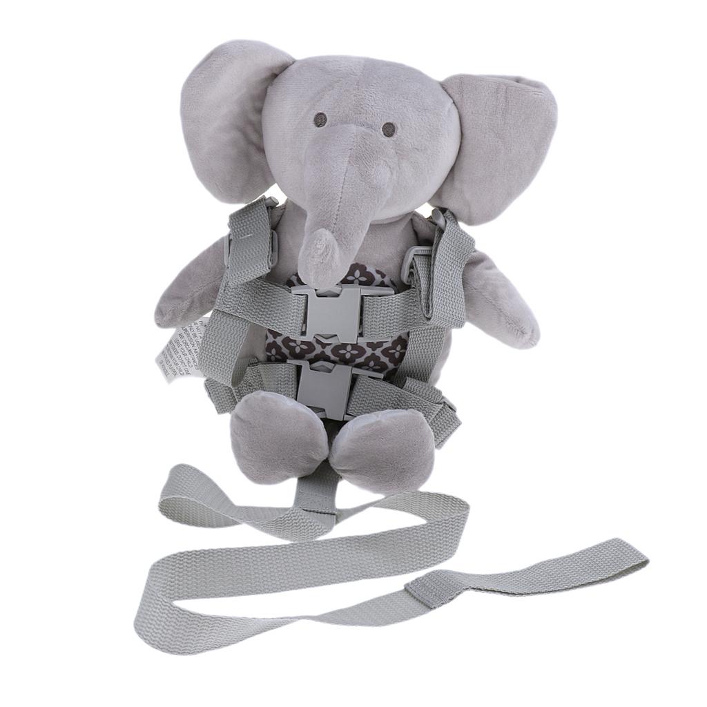 Safety Harness Leash Strap Kid Walking Backpack Reins Bag Elephant