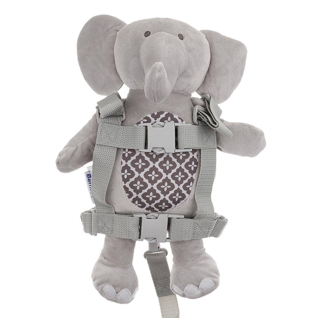 Safety Harness Leash Strap Kid Walking Backpack Reins Bag Elephant