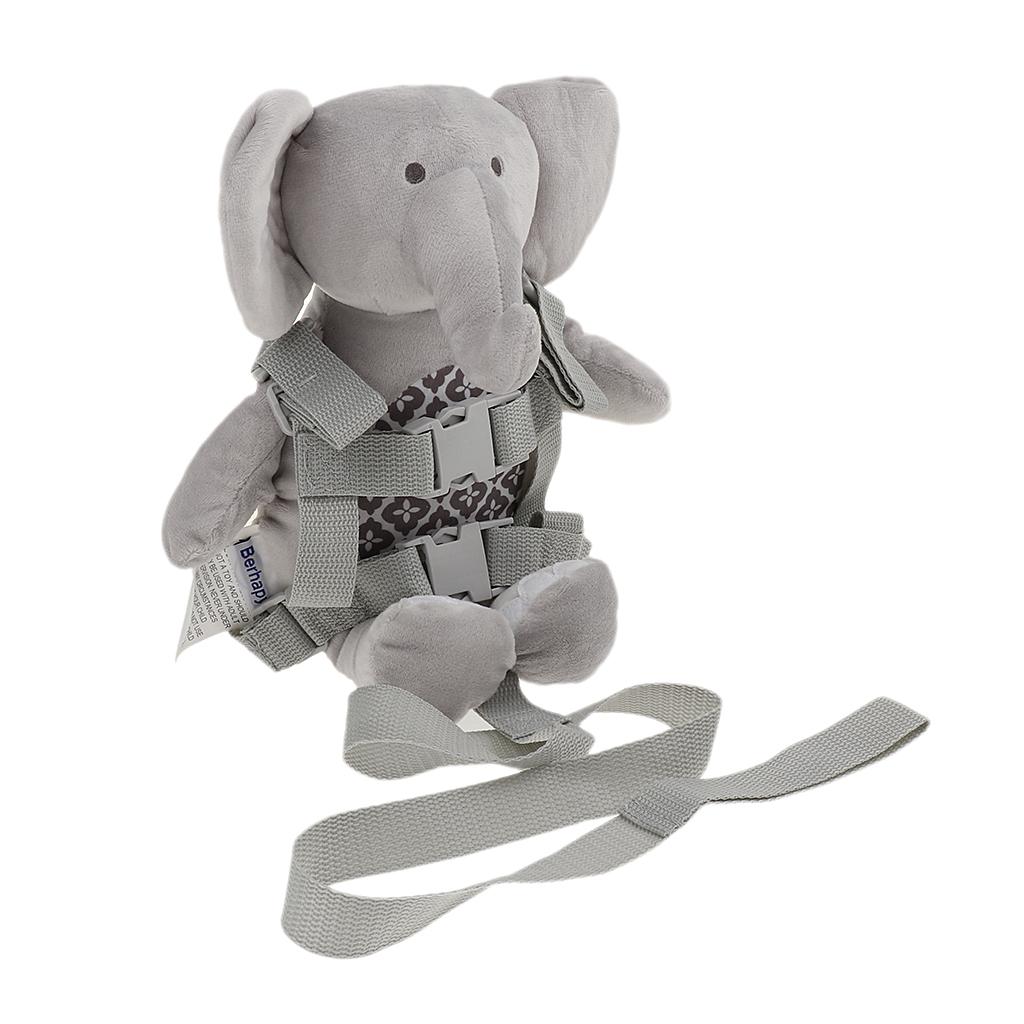 Safety Harness Leash Strap Kid Walking Backpack Reins Bag Elephant