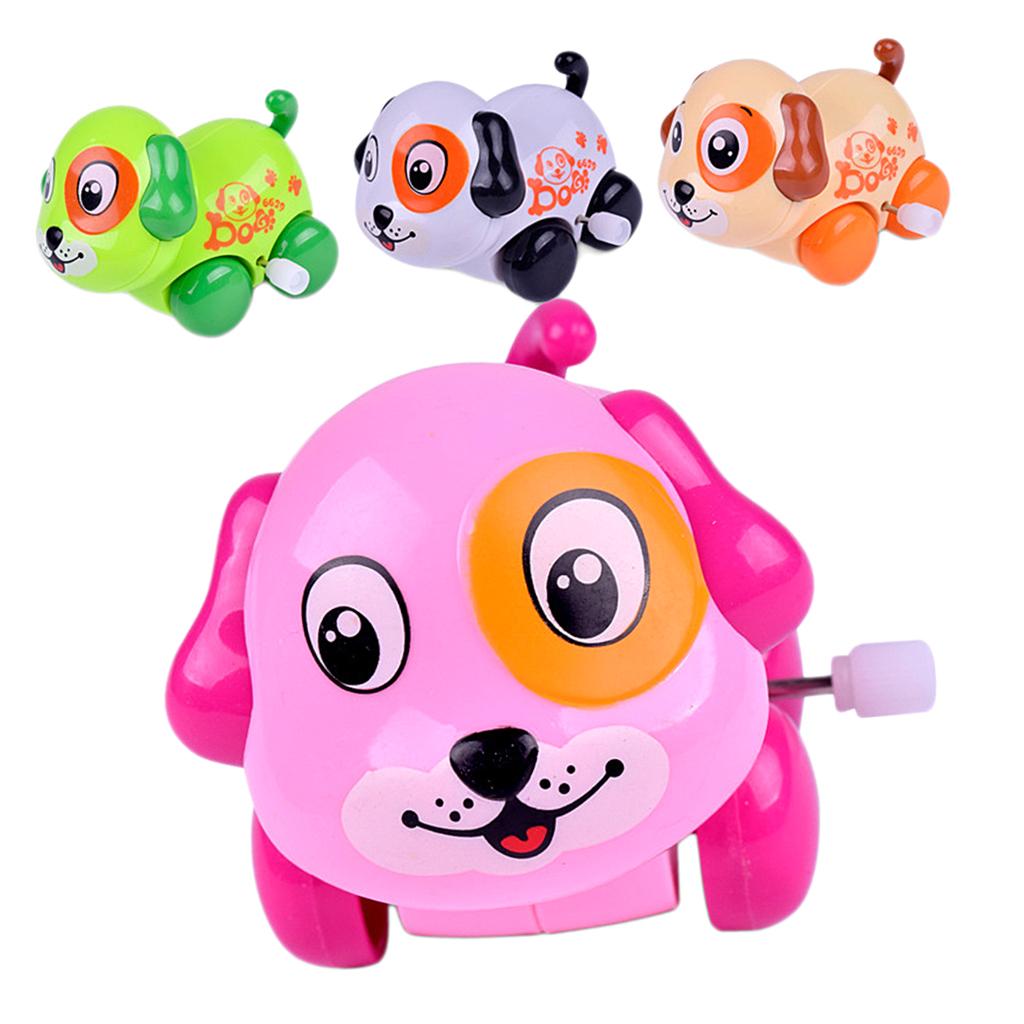 Baby Cartoon Clockwork Wind Up Toys Children Running Plastic Gift Dog