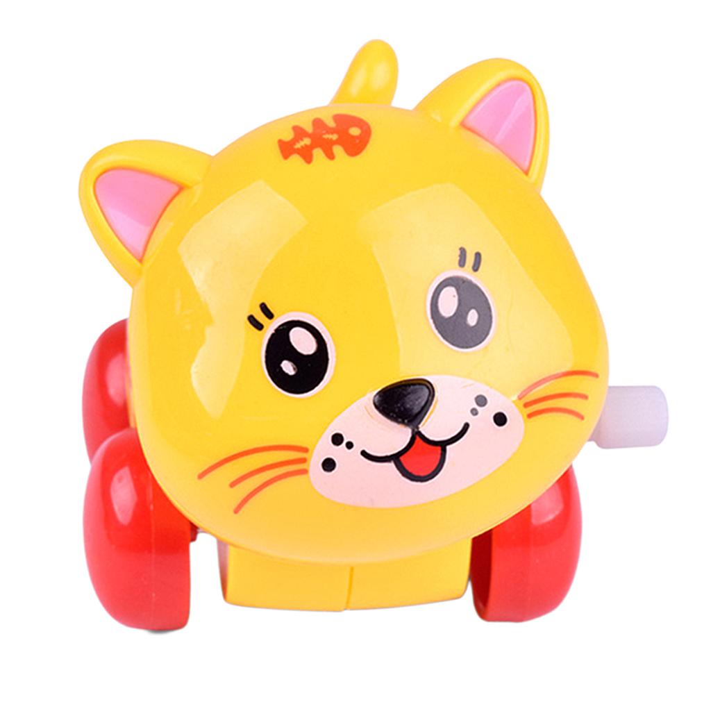 Baby Cartoon Clockwork Wind Up Toys Children Running Plastic Gift Cat