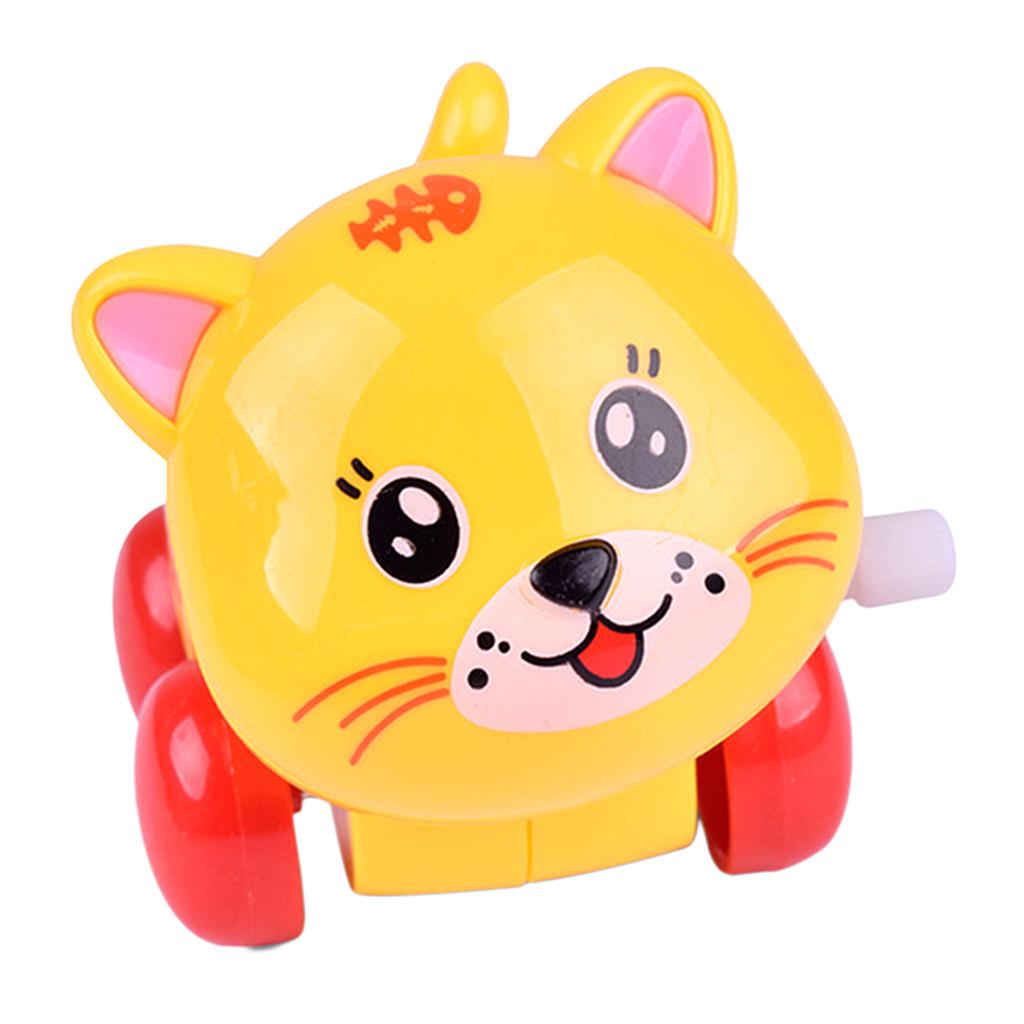 Baby Cartoon Clockwork Wind Up Toys Children Running Plastic Gift Cat