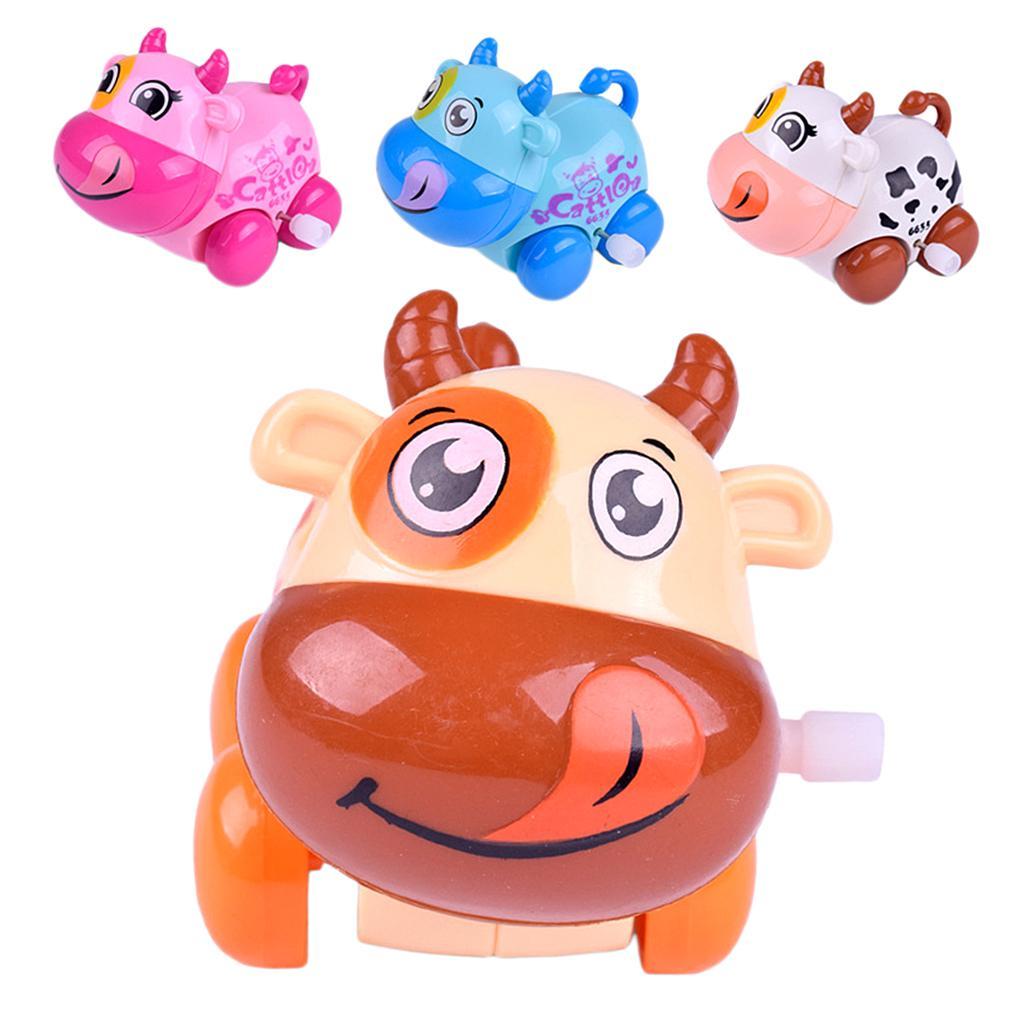 Baby Cartoon Clockwork Wind Up Toys Children Running Plastic Gift Cow