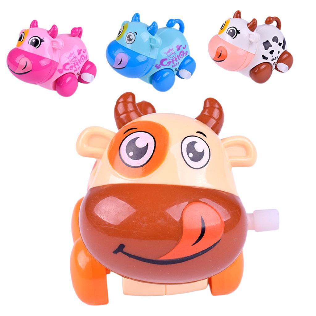 Baby Cartoon Clockwork Wind Up Toys Children Running Plastic Gift Cow