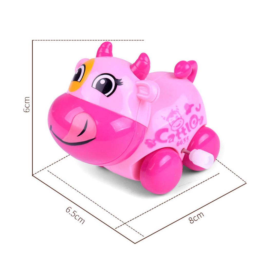 Baby Cartoon Clockwork Wind Up Toys Children Running Plastic Gift Cow