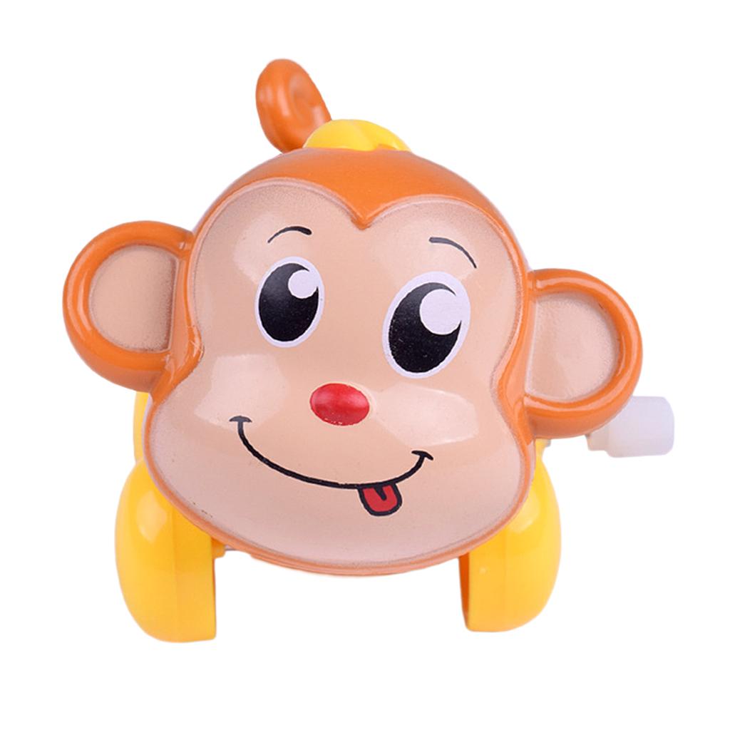 Baby Cartoon Clockwork Wind Up Toys Children Running Plastic Gift Monkey