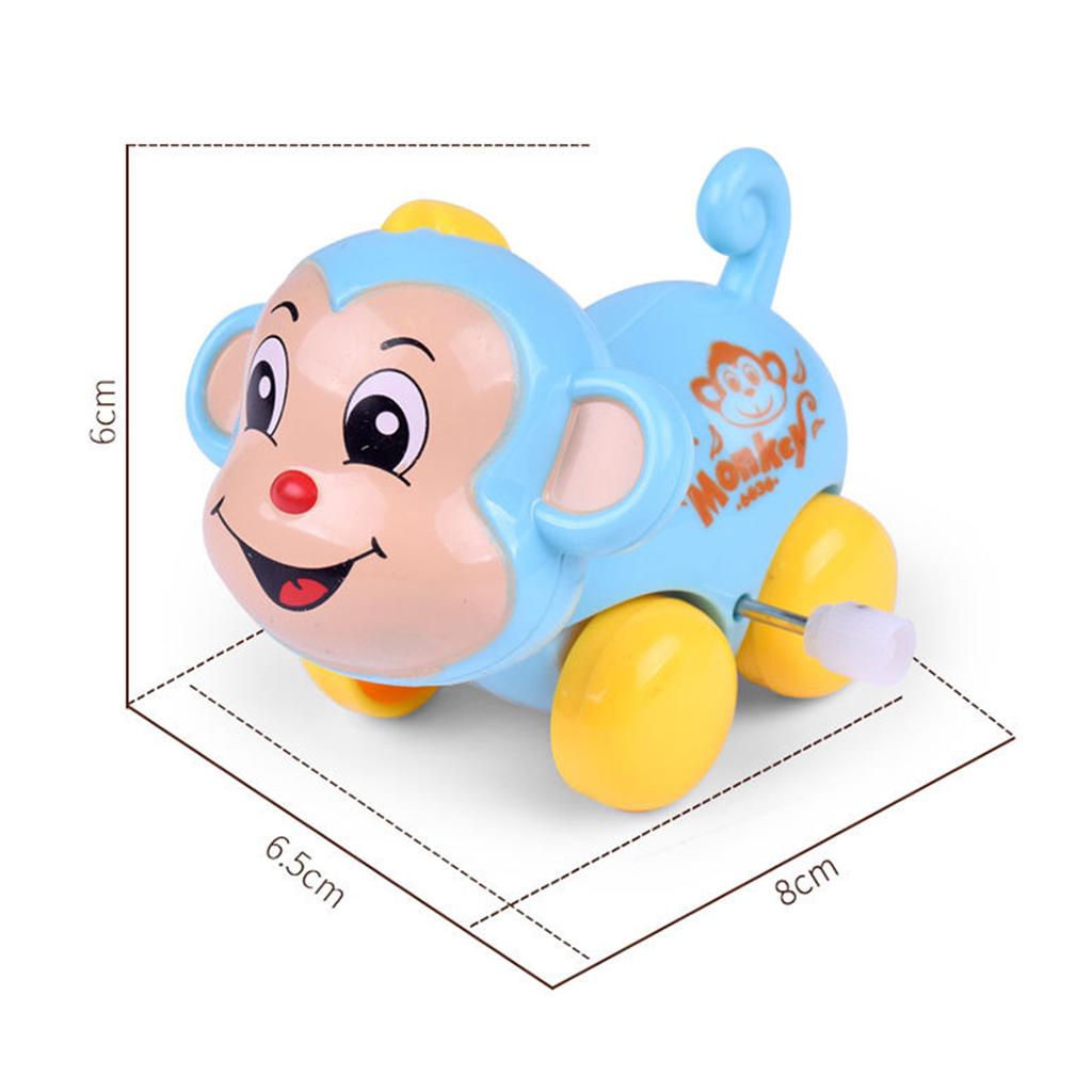 Baby Cartoon Clockwork Wind Up Toys Children Running Plastic Gift Monkey