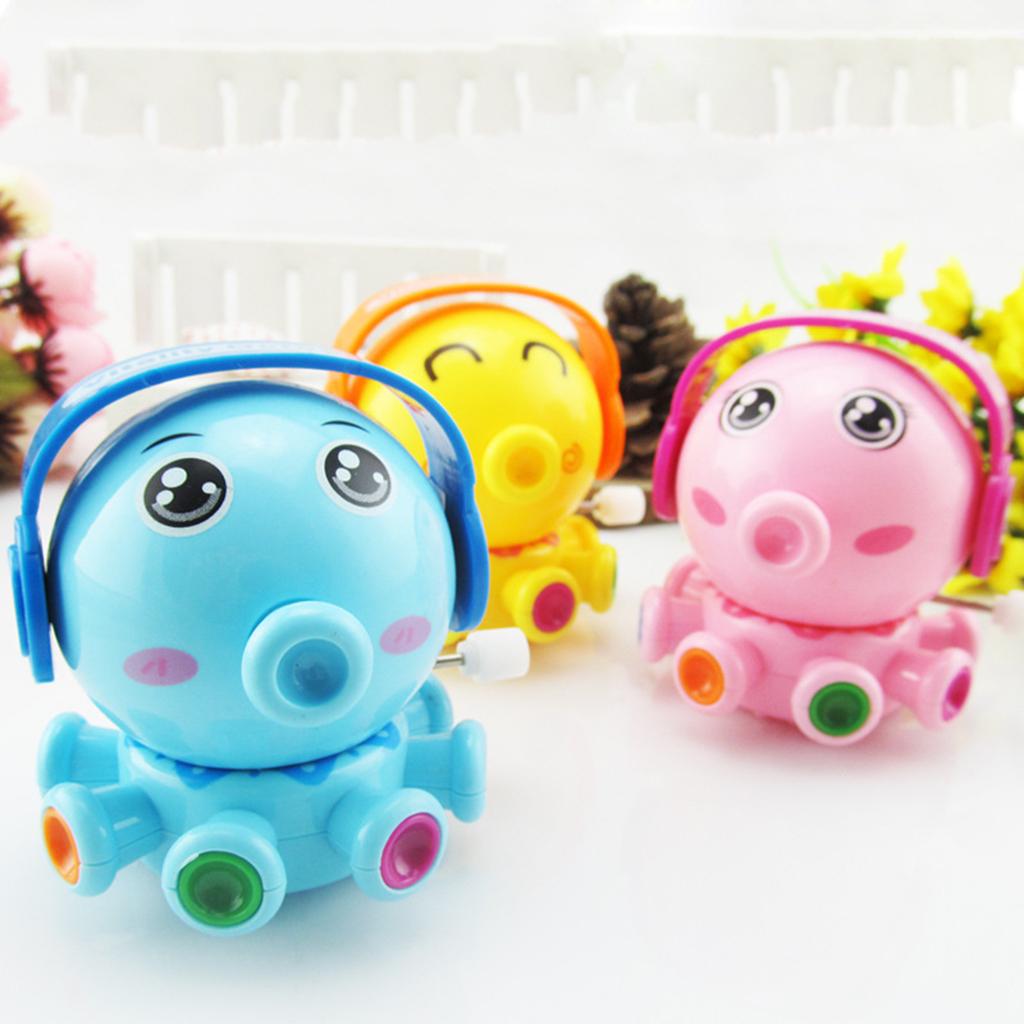 Baby Cartoon Clockwork Wind Up Toys Children Running Plastic Gift Octopus