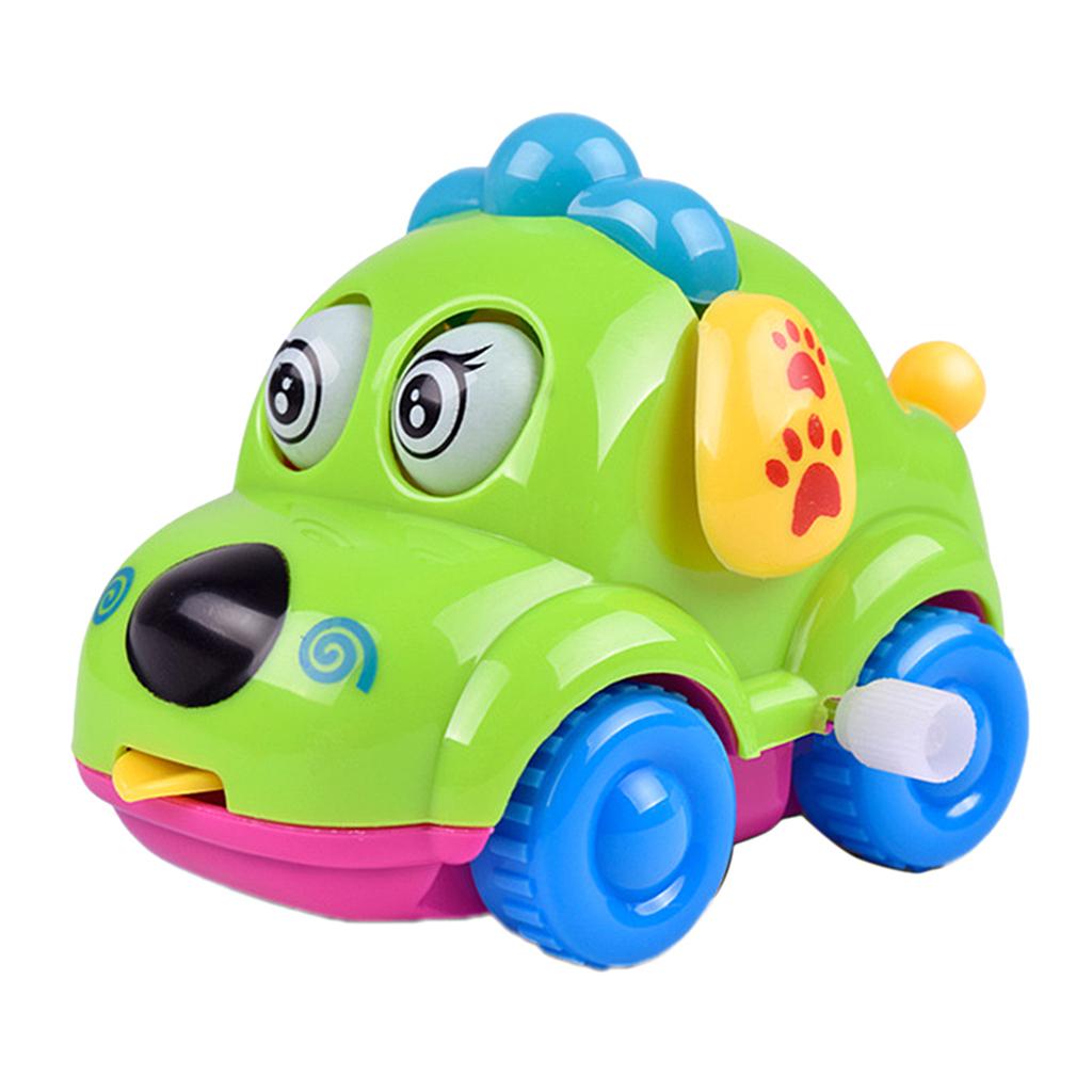 Baby Cartoon Clockwork Wind Up Toys Children Running Plastic Gift Car