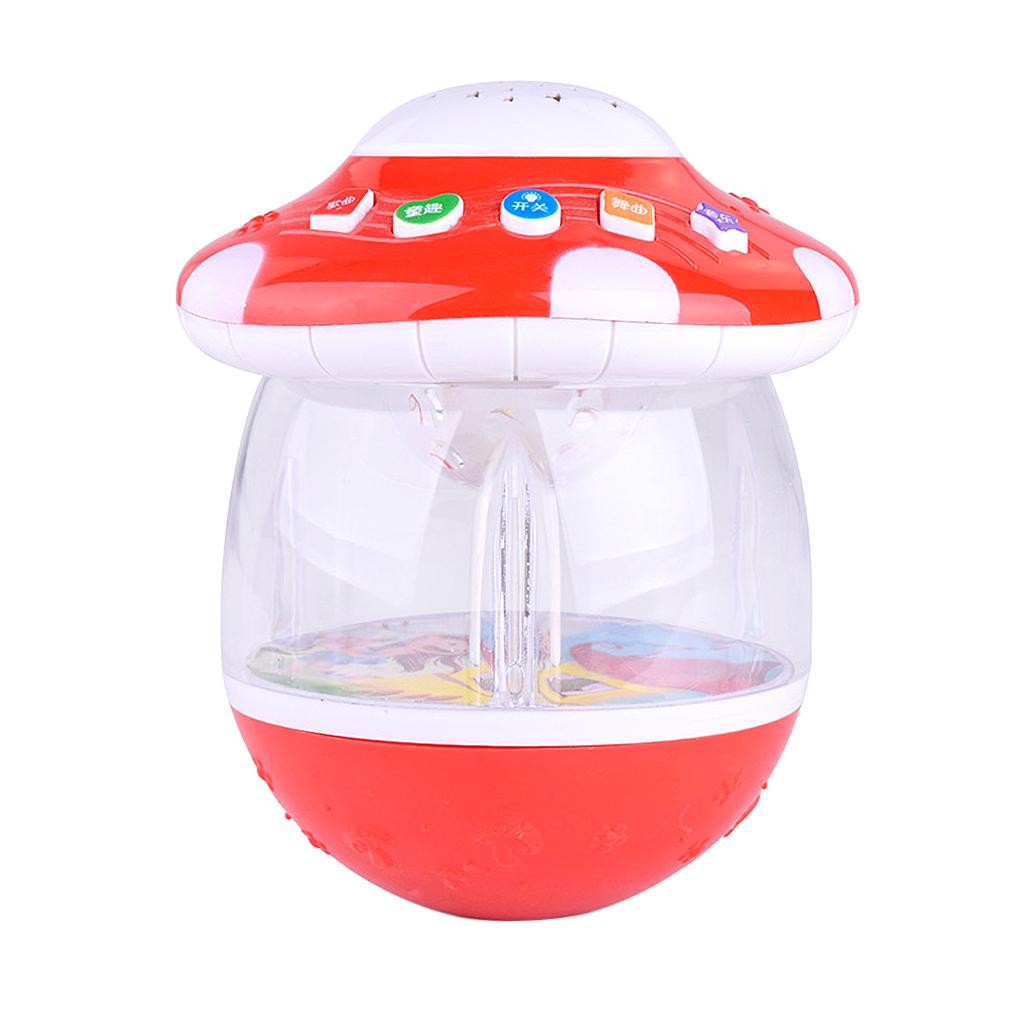 Colorful Electric Multi-functional Plastic Cartoon Projection Light Music Tumbler Baby Early Educational Toy Funny Games