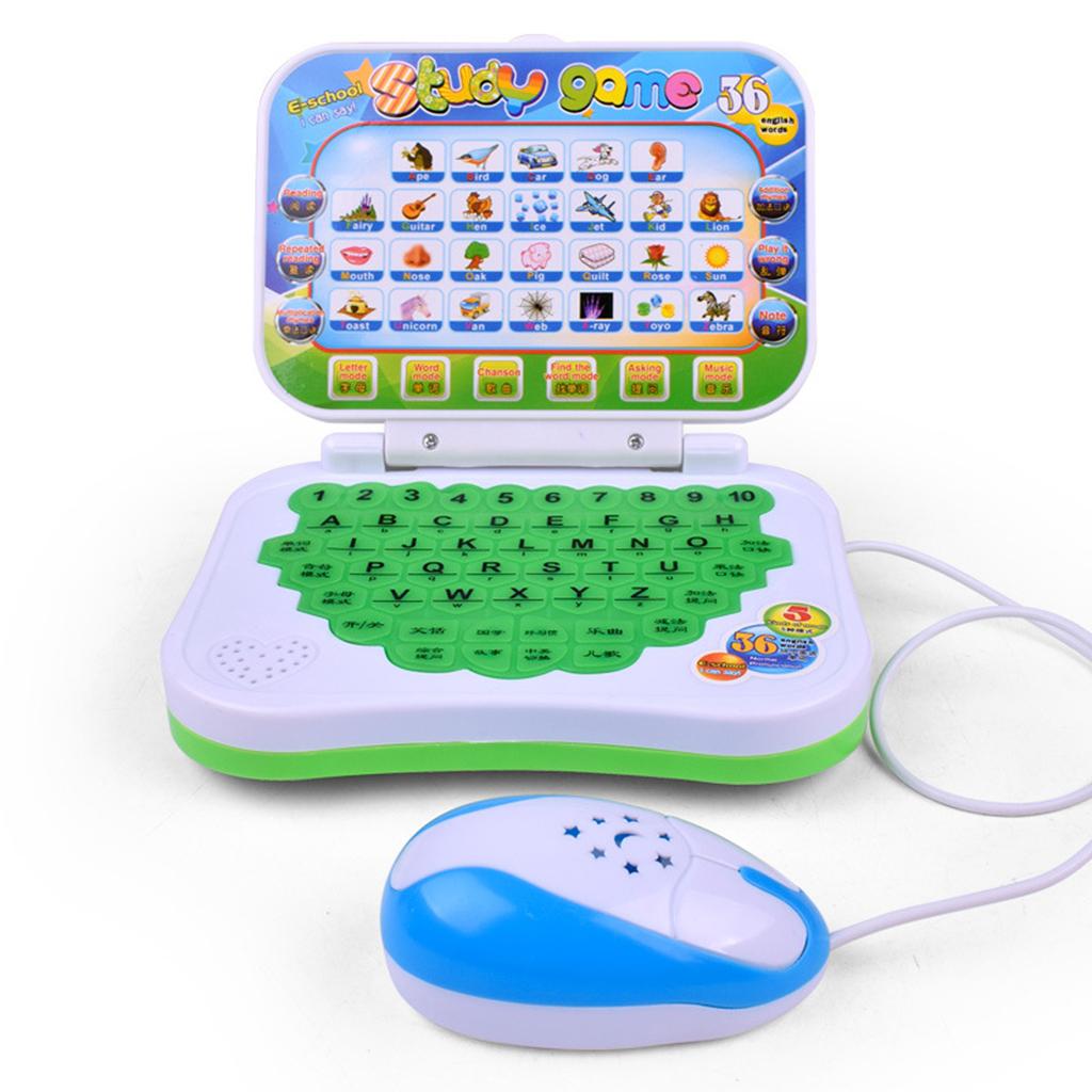 Toy Computer Laptop Tablet Baby Kids Educational Learning Machine Study Game Pad