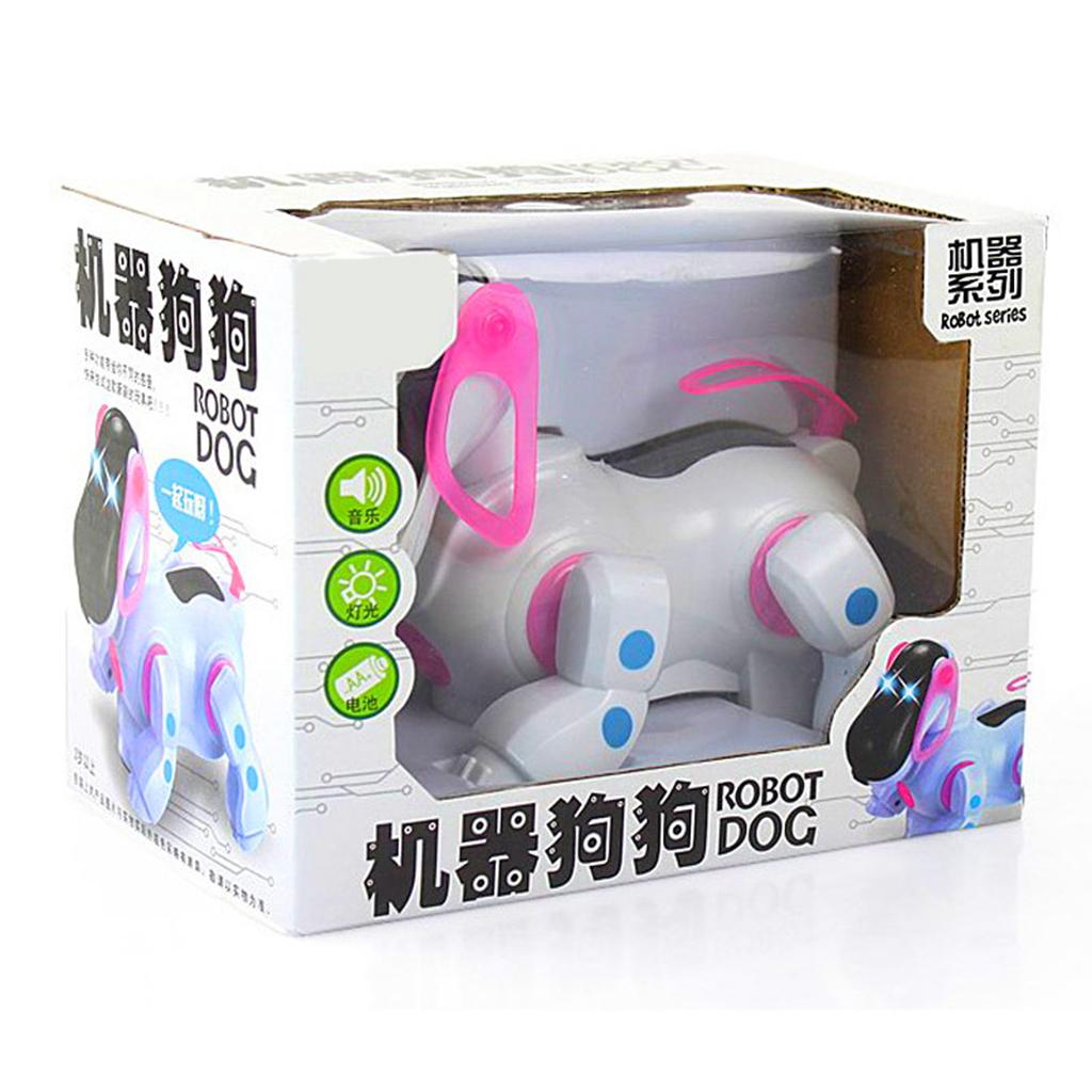 Smart Robot Dog Toy Bump and Go Electronic Pet Puppy Dances with Music Kids